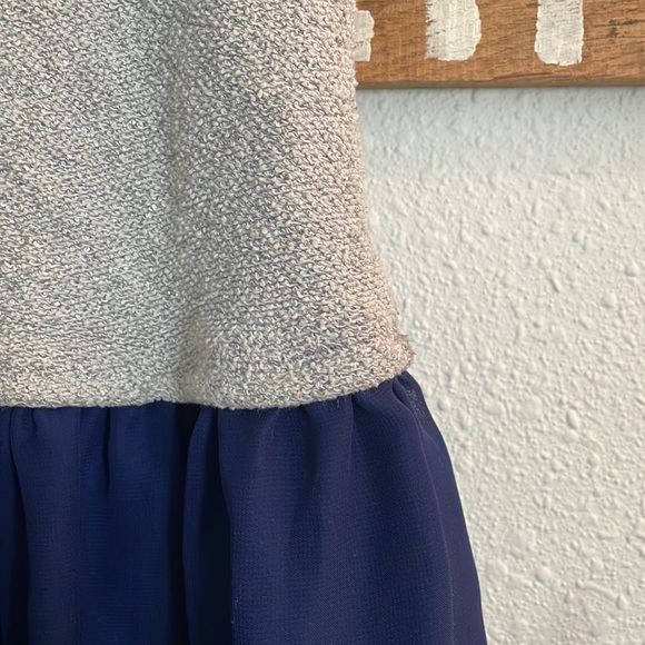 Navy and Gray Dress - Picture 2 of 7